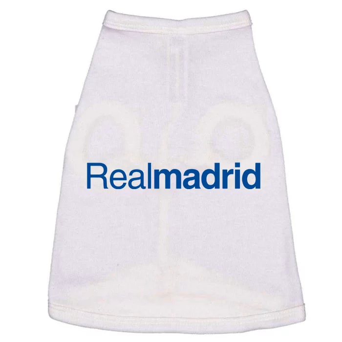 Real Madrid Football Club Text Doggie Tank