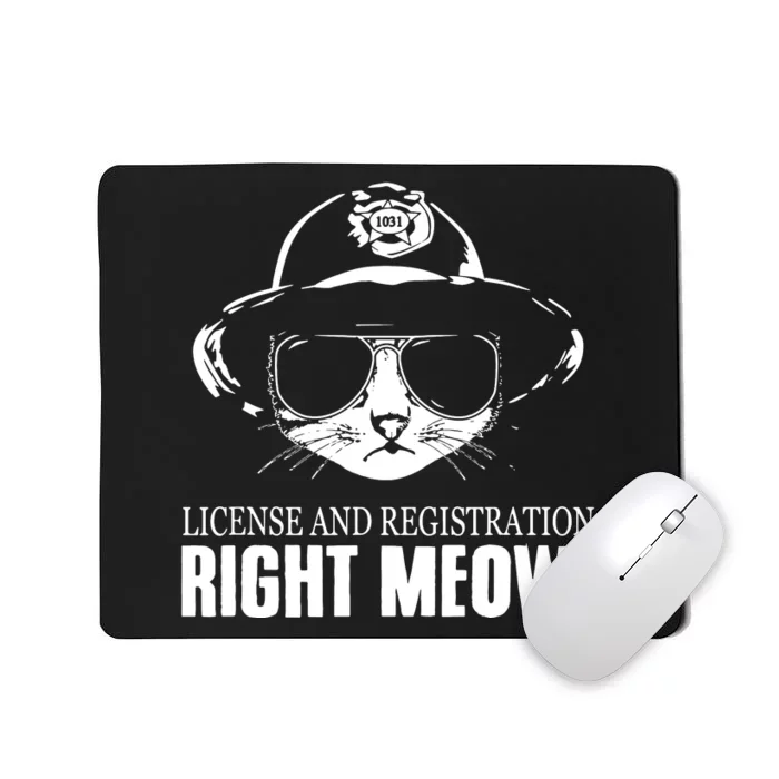 Right Meow Funny Mousepad