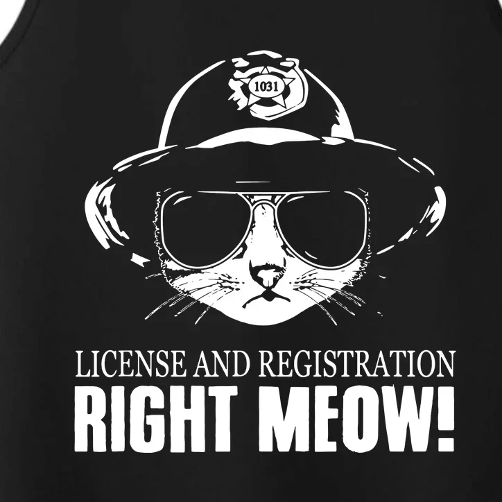 Right Meow Funny Performance Tank