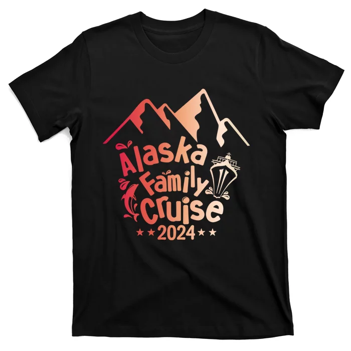 Retro Matching Family Friends Group Alaska Whale Cruise T-Shirt