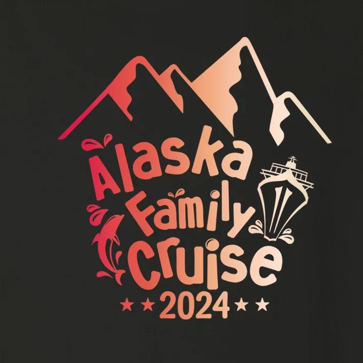 Retro Matching Family Friends Group Alaska Whale Cruise Toddler Long Sleeve Shirt