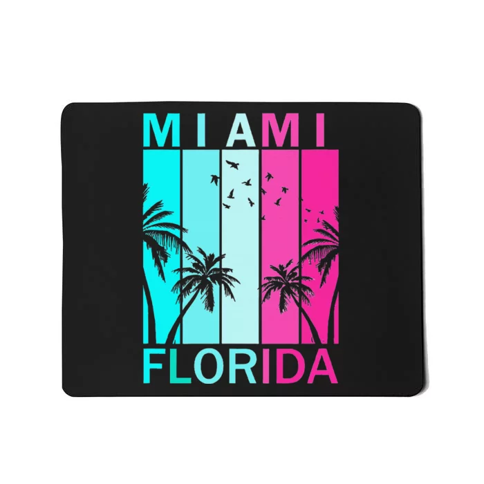 Retro Miami Florida Beach Souvenir Mousepad