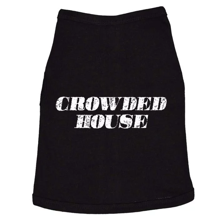 Retro Music Fun Crowded House Tops Doggie Tank