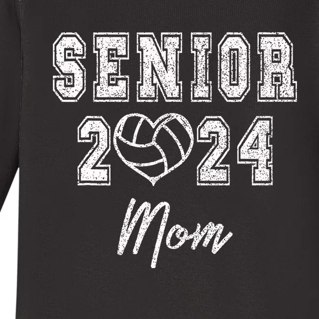 Retro Matching Family Volleyball Class Of 2024 Mom Baby Long Sleeve Bodysuit