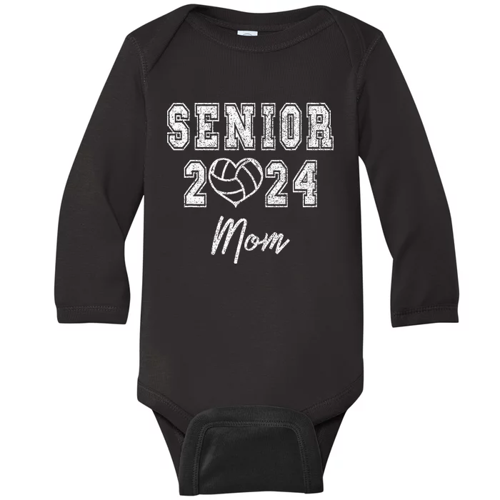 Retro Matching Family Volleyball Class Of 2024 Mom Baby Long Sleeve Bodysuit