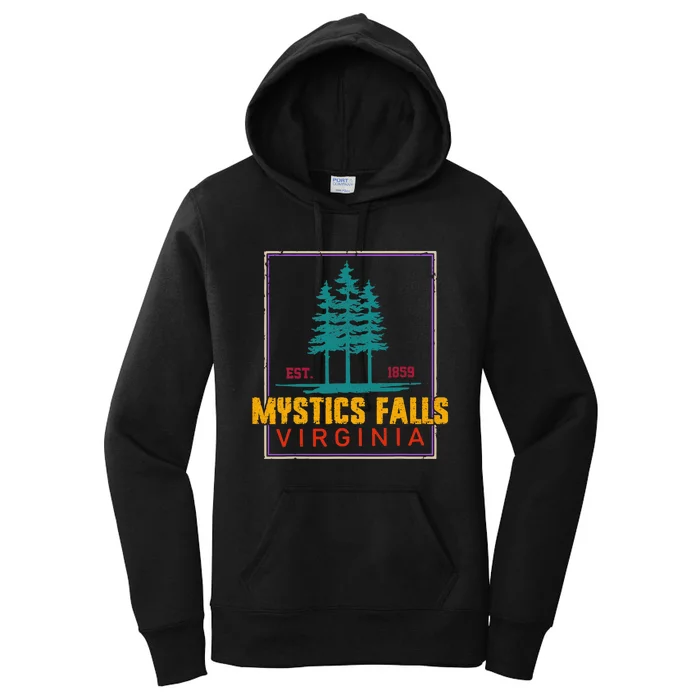 Retro Mystic Falls Virginia Vintage Man Woman Women's Pullover Hoodie