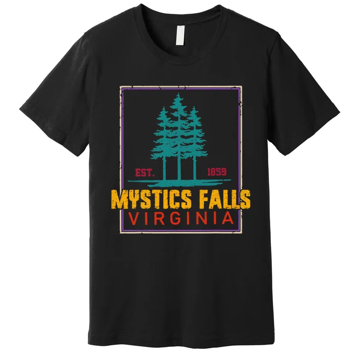 Retro Mystic Falls Virginia Vintage Man Woman Premium T-Shirt