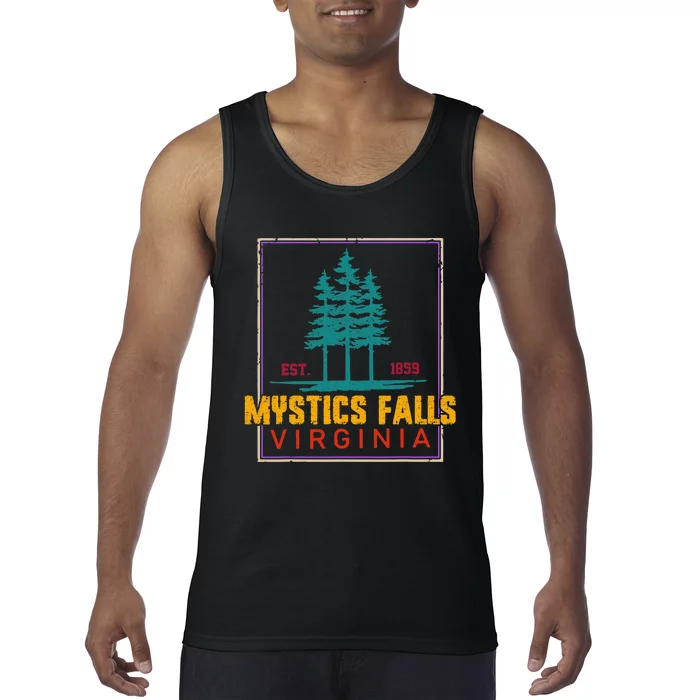 Retro Mystic Falls Virginia Vintage Man Woman Tank Top