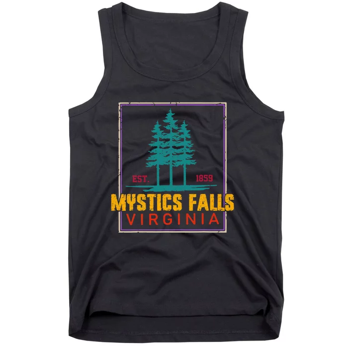 Retro Mystic Falls Virginia Vintage Man Woman Tank Top