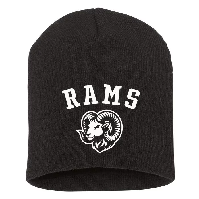 Rams Mascot For Players And Fans Short Acrylic Beanie