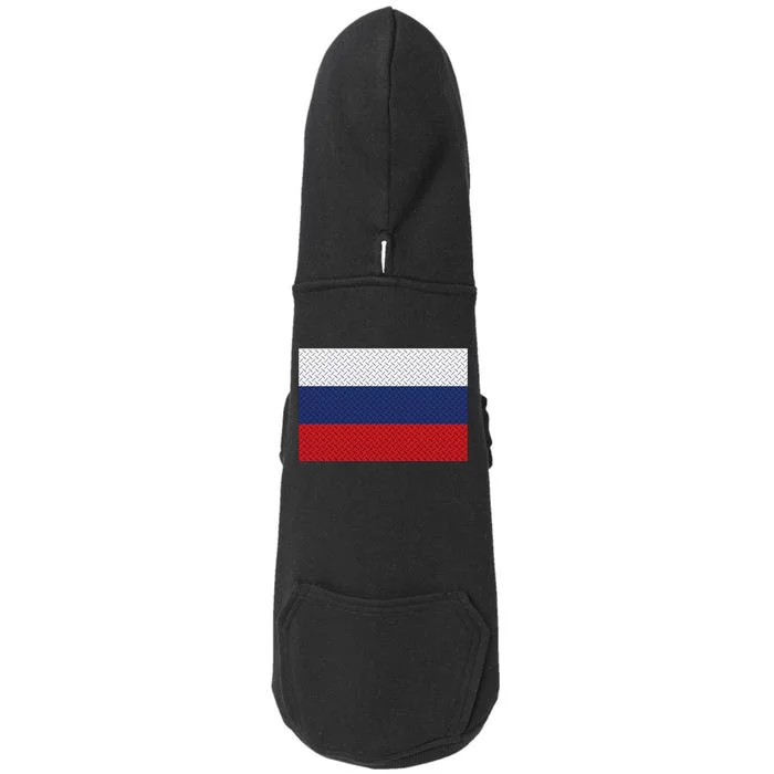 Russian Metal Flag Doggie 3-End Fleece Hoodie