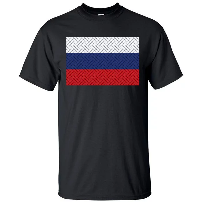 Russian Metal Flag Tall T-Shirt