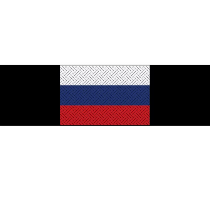 Russian Metal Flag Bumper Sticker