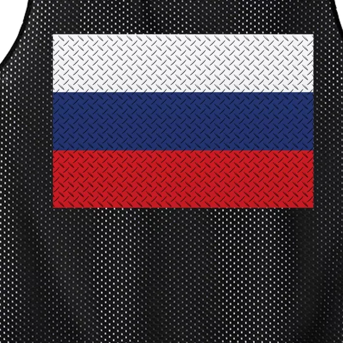 Russian Metal Flag Mesh Reversible Basketball Jersey Tank