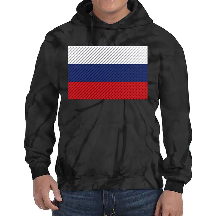 Russian Metal Flag Tie Dye Hoodie