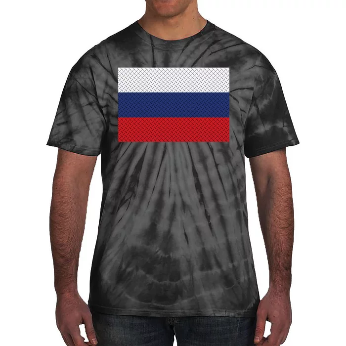 Russian Metal Flag Tie-Dye T-Shirt