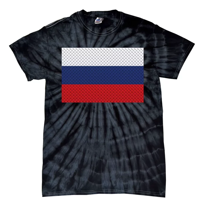 Russian Metal Flag Tie-Dye T-Shirt