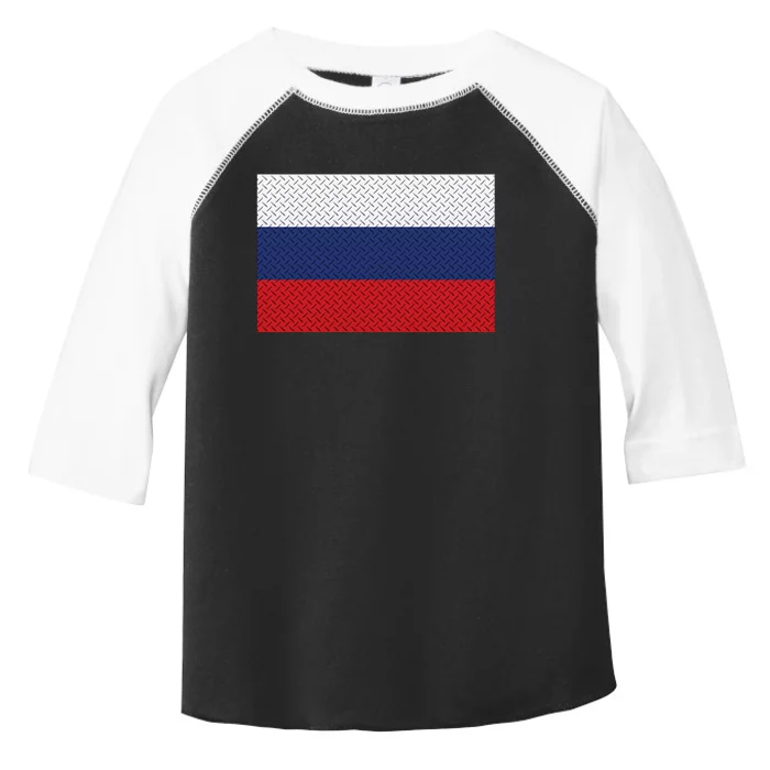 Russian Metal Flag Toddler Fine Jersey T-Shirt