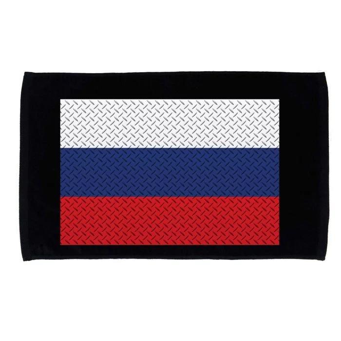 Russian Metal Flag Microfiber Hand Towel