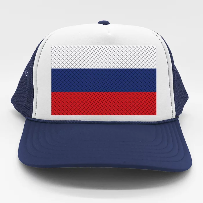 Russian Metal Flag Trucker Hat