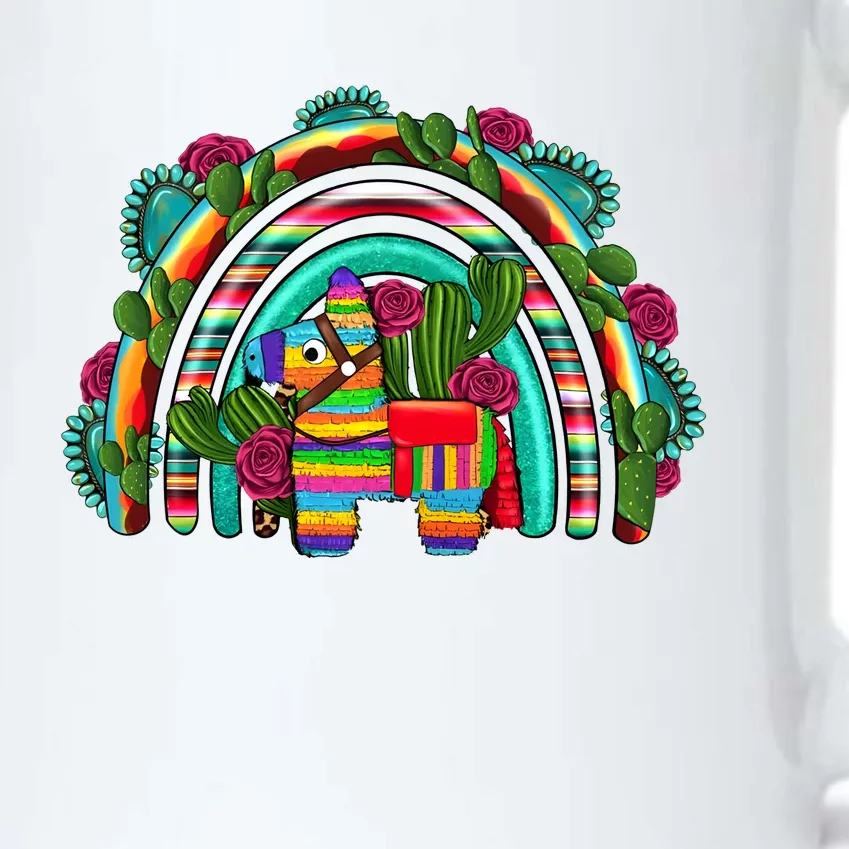 Rainbow Mexican Fiesta Cinco De Mayo Black Color Changing Mug