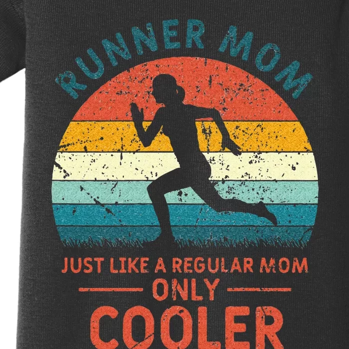 Runner Mom Funny Marathon Running Jogging Mothers Day Baby Bodysuit