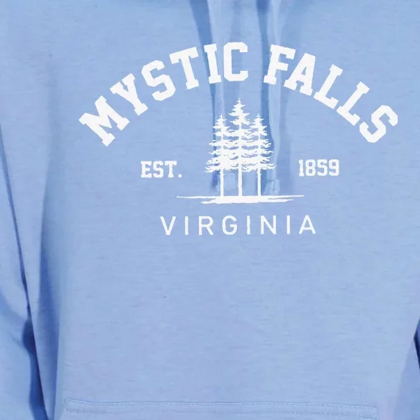 Retro Mystic Falls Virginia For Man Woman Unisex Surf Hoodie