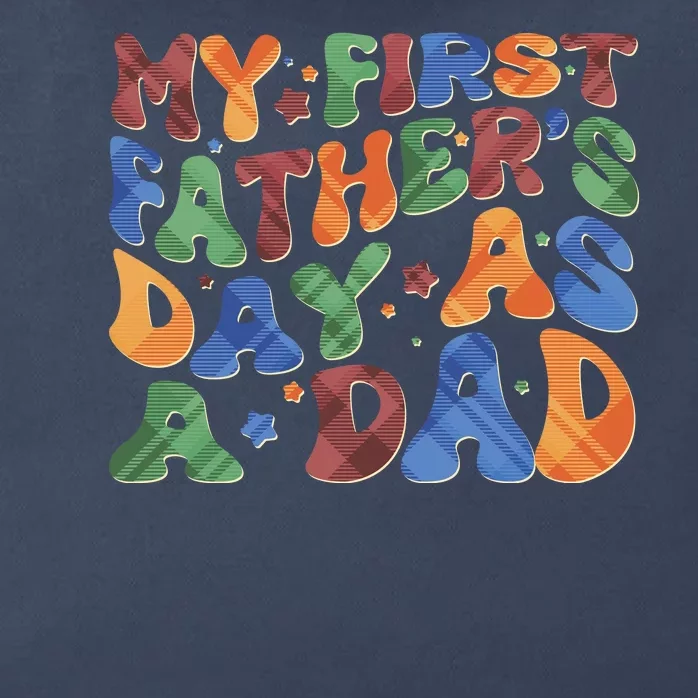 Retro My First Fathers Day As A Dad Zip Tote Bag