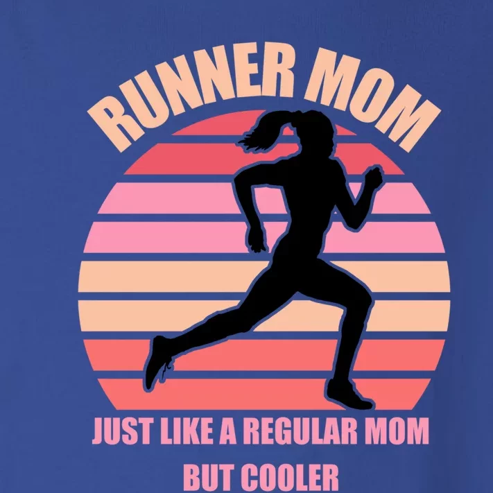 Runner Mom Funny Marathon Running Jogging Mothers Day Gift Toddler Long Sleeve Shirt