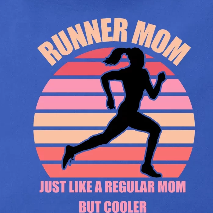 Runner Mom Funny Marathon Running Jogging Mothers Day Gift Zip Tote Bag