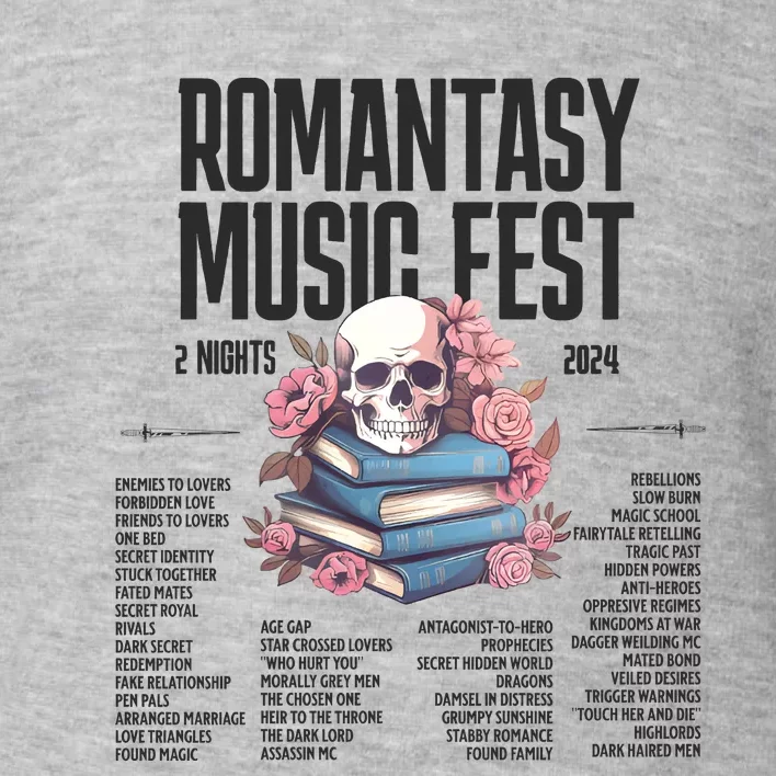 Romantasy Music Fest Book Tropes Smut Gift Dark Romance Reader Toddler Sweatshirt