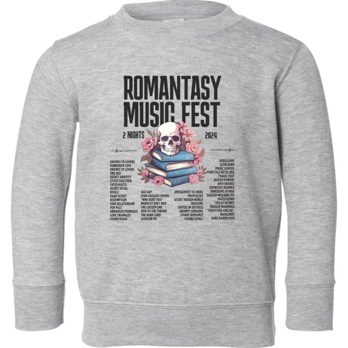 Romantasy Music Fest Book Tropes Smut Gift Dark Romance Reader Toddler Sweatshirt