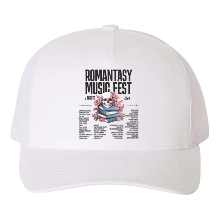 Romantasy Music Fest Book Tropes Smut Gift Dark Romance Reader Yupoong Adult 5-Panel Trucker Hat