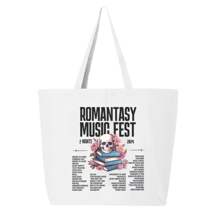 Romantasy Music Fest Book Tropes Smut Gift Dark Romance Reader 25L Jumbo Tote