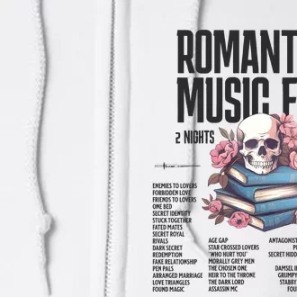 Romantasy Music Fest Book Tropes Smut Gift Dark Romance Reader Full Zip Hoodie