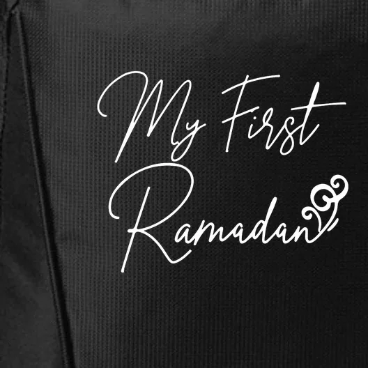 Ramadan Mubarak Funny It's My 1st Ramadan Gift City Backpack