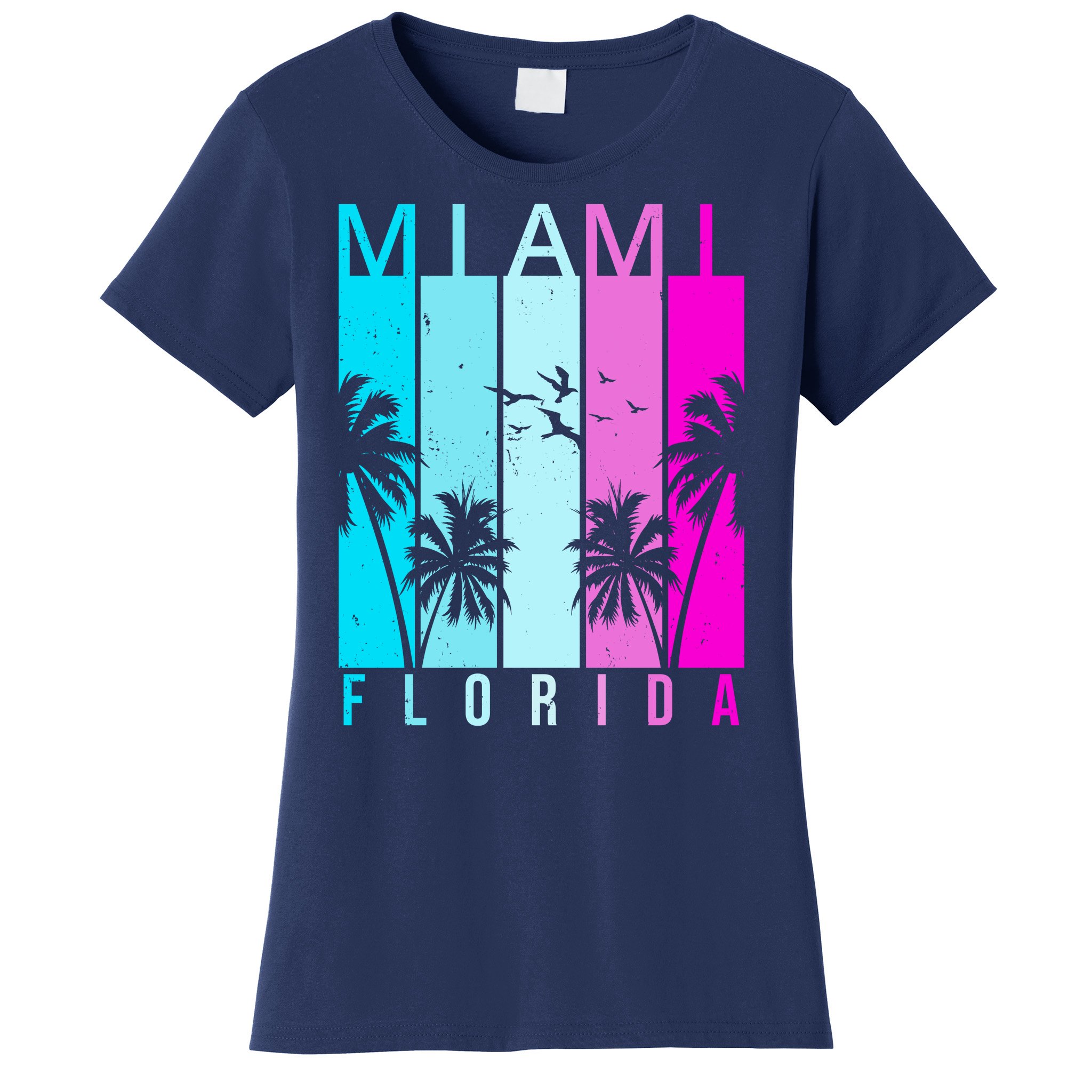 Miami beach Florida Retro' Unisex Baseball T-Shirt