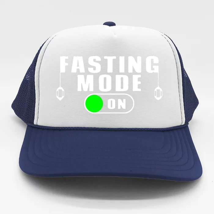 Ramadan Mubarak Fasting Mode On Ramadan Gift Trucker Hat