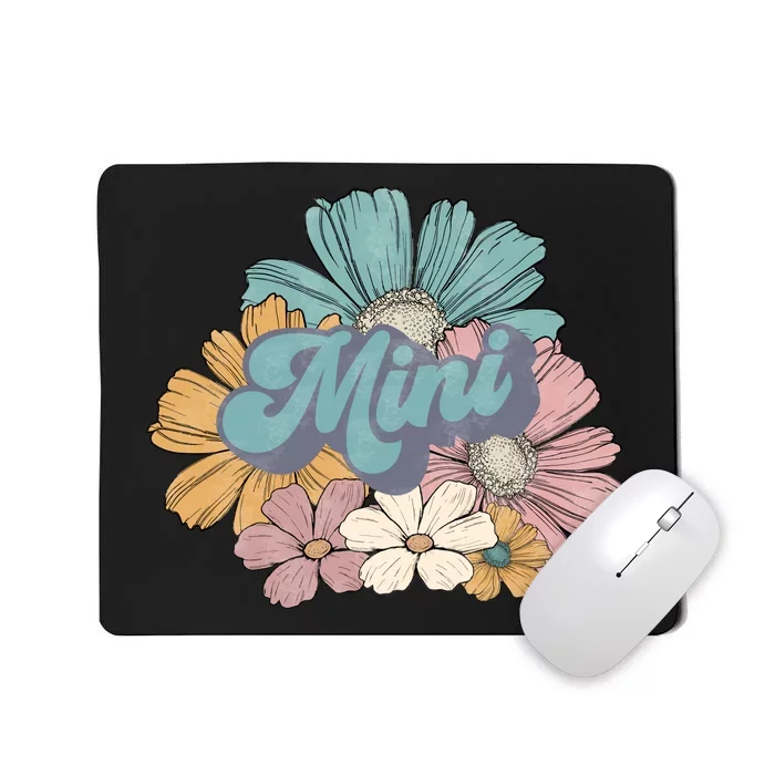 Retro Mini Floral Vintage Mom Flower Mousepad