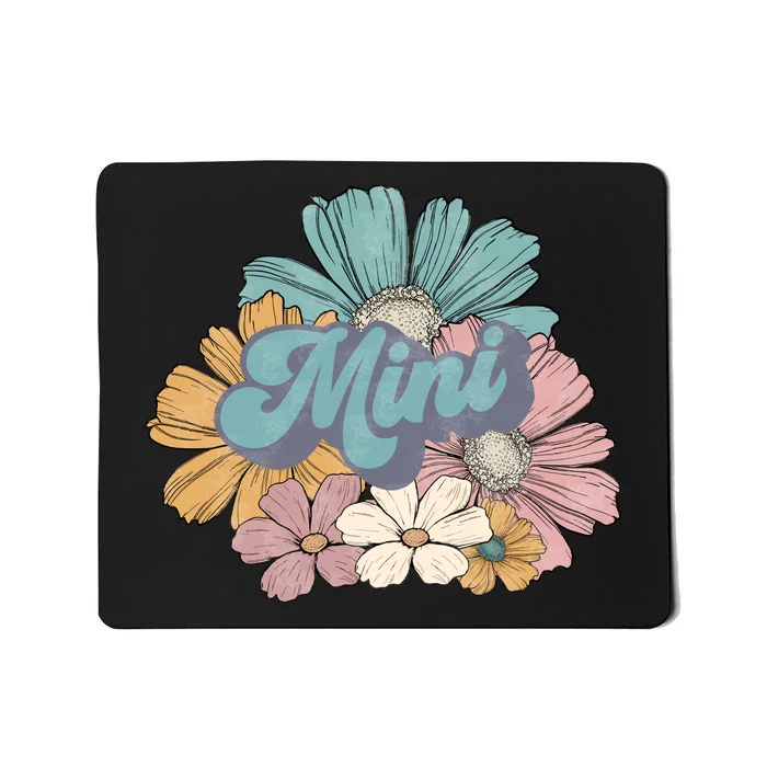 Retro Mini Floral Vintage Mom Flower Mousepad