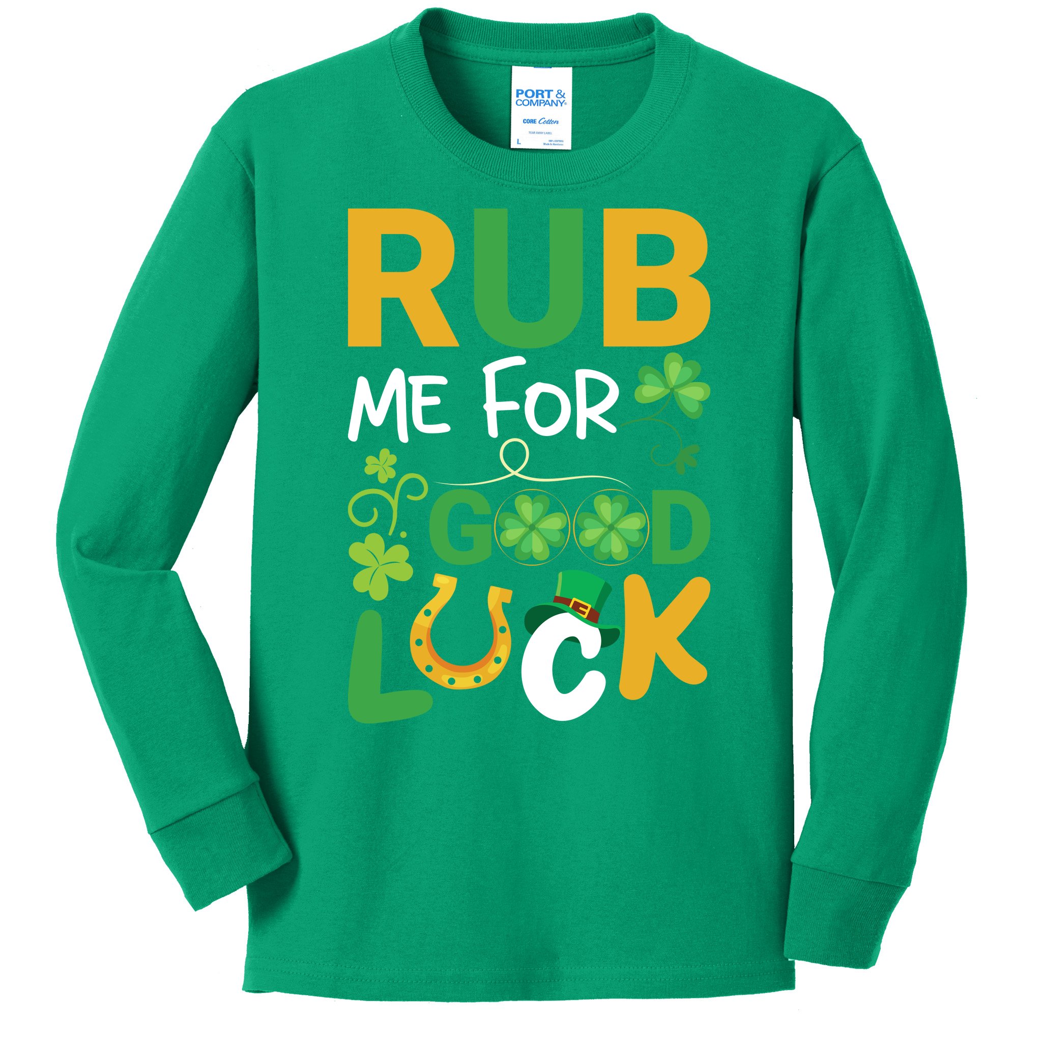 rub-me-for-good-day-st-patricks-day-kids-long-sleeve-shirt-teeshirtpalace