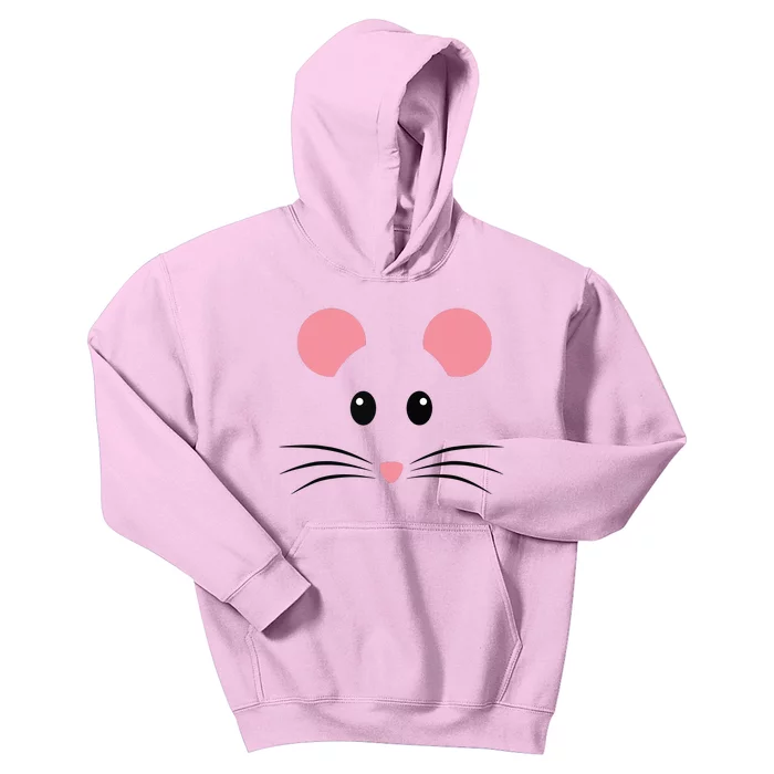 Rat Mouse Face Costume Funny Halloween Kids Hoodie