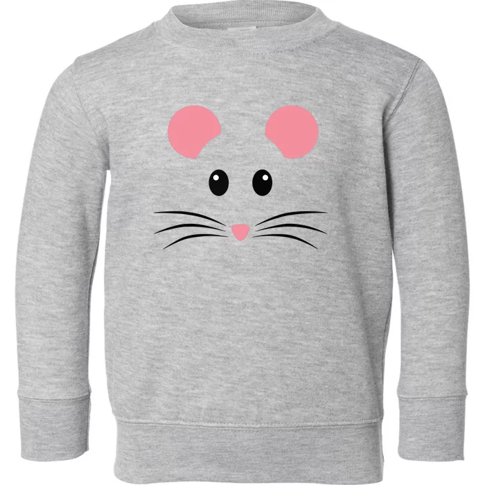 Rat Mouse Face Costume Funny Halloween Toddler Sweatshirt