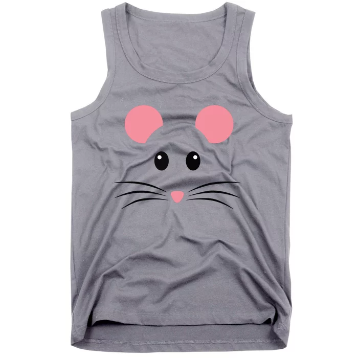 Rat Mouse Face Costume Funny Halloween Tank Top