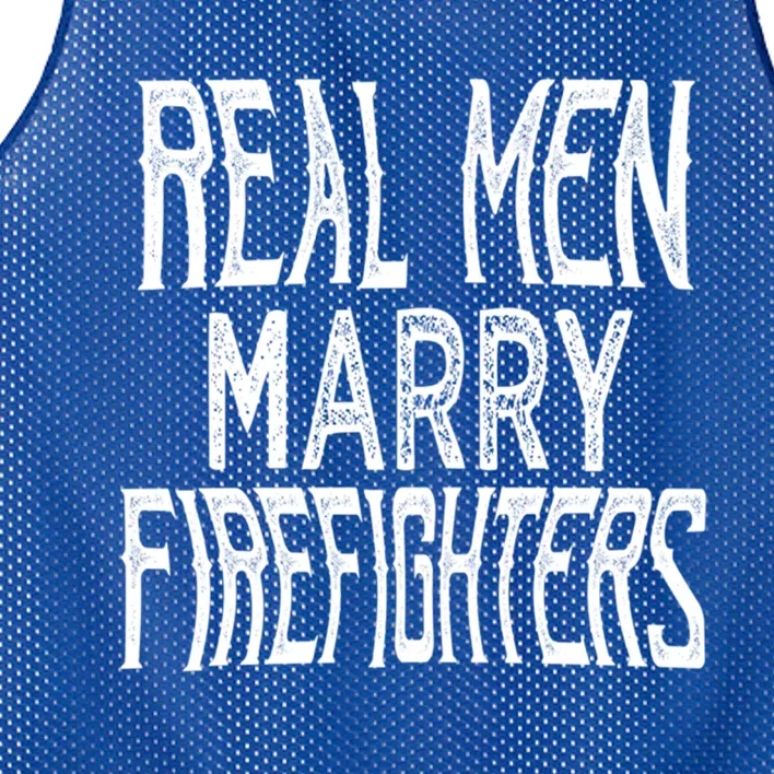 Real Marry Firefighters Meaningful Gift Mesh Reversible Basketball Jersey Tank