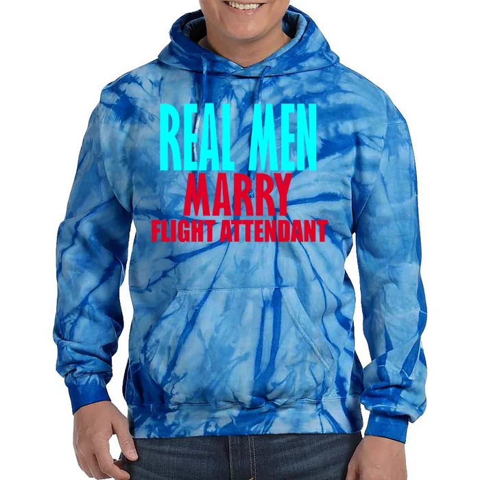 Real Marry Flight Attendants Gift Tie Dye Hoodie