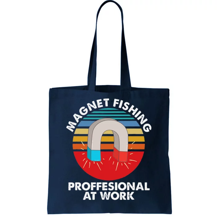 Retro Magnet Fishing Magnet Professional Fishing Tote Bag