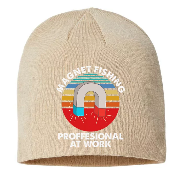 Retro Magnet Fishing Magnet Professional Fishing 8 1/2in Sustainable Knit Beanie