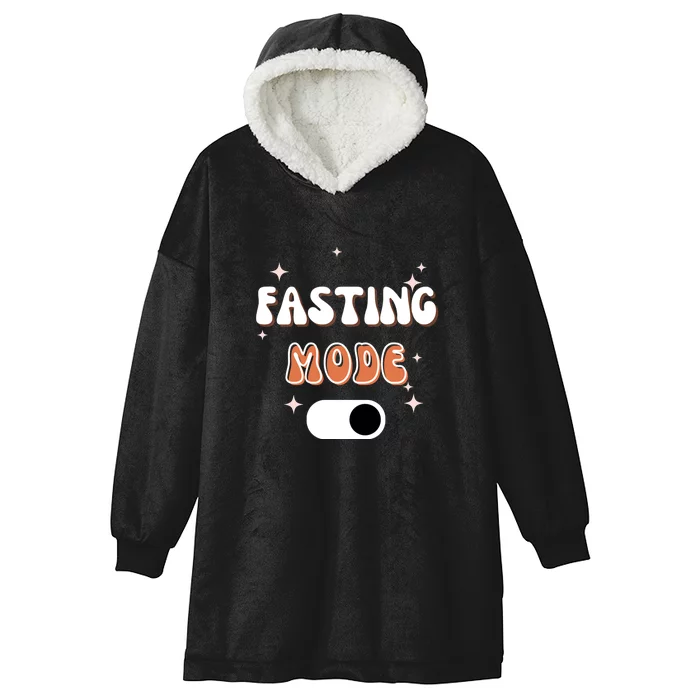 Ramadan Mubarak Fasting Mode On Gift Hooded Wearable Blanket