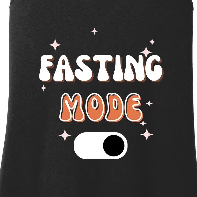 Ramadan Mubarak Fasting Mode On Gift Ladies Essential Tank